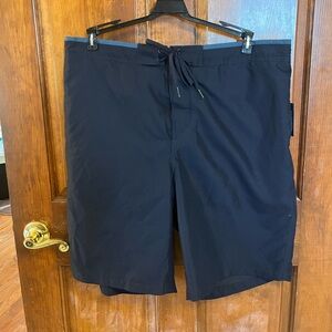GH Bass & Co Men’s Navy Blue Swim Trunks Shorts with Side Pockets Size XXL NWT